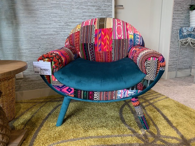  マレーシア民族刺繍1Pソファー